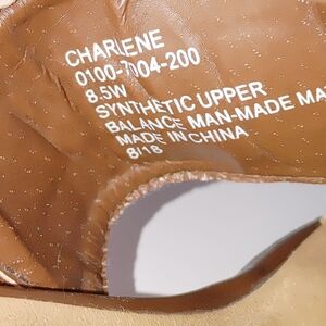 Black Rivet Womens 8.5 M Brown Slip On Sandal Sandals Gold Buckle Casual